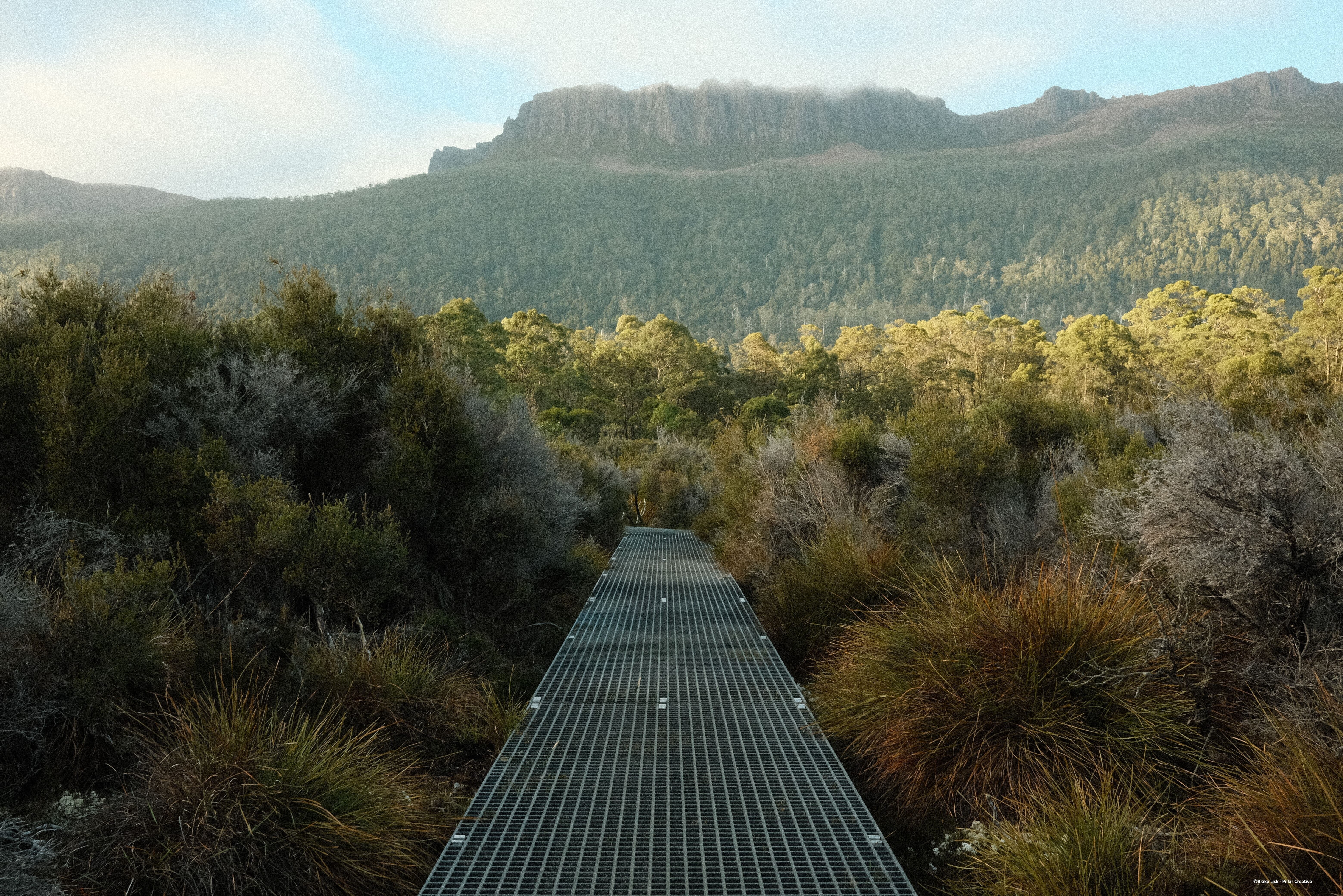 Wandelen in het Cradle Mountain National Park in Tasmanie in Australie