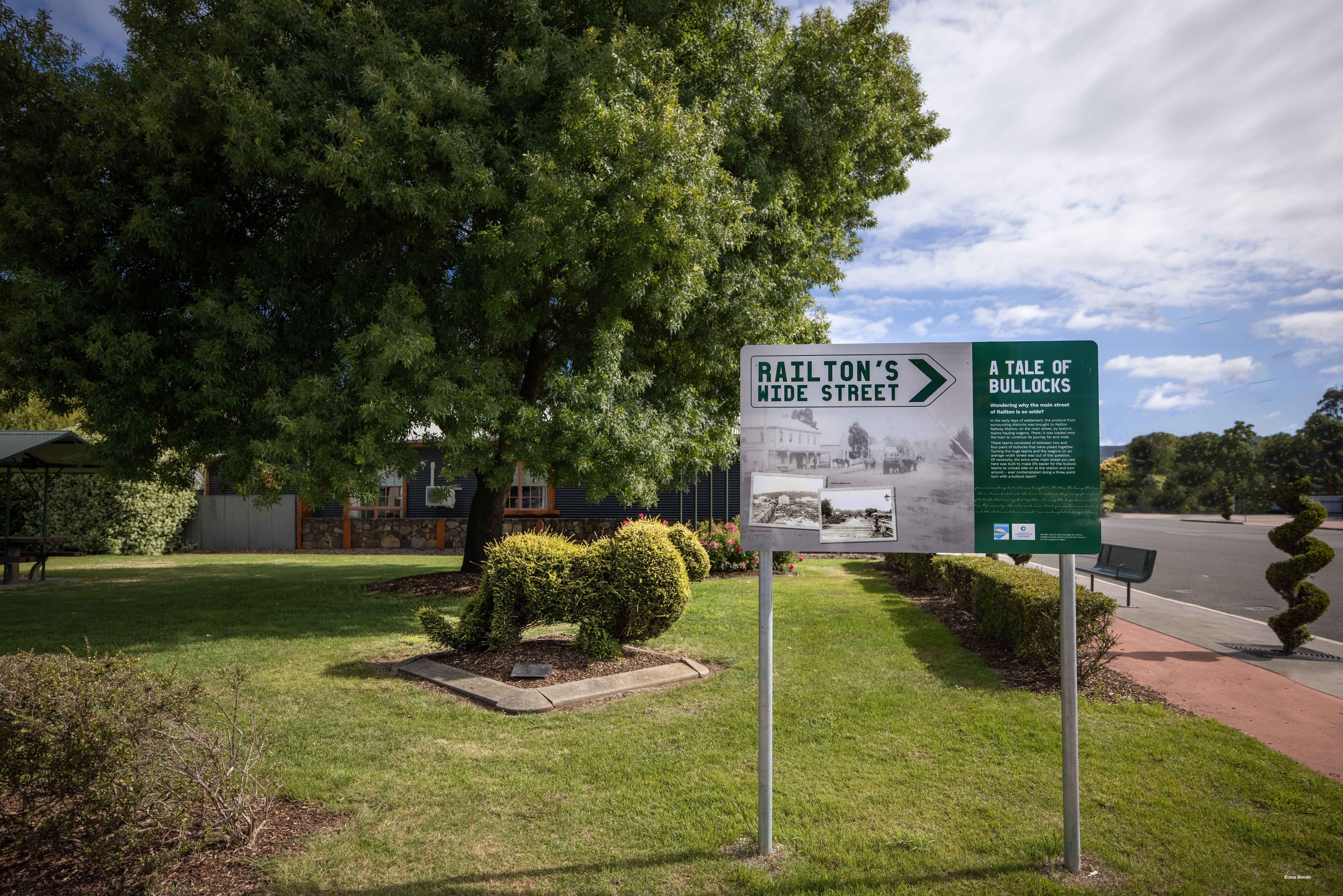 Historie onderweg in Railton in Tasmanie in Australie