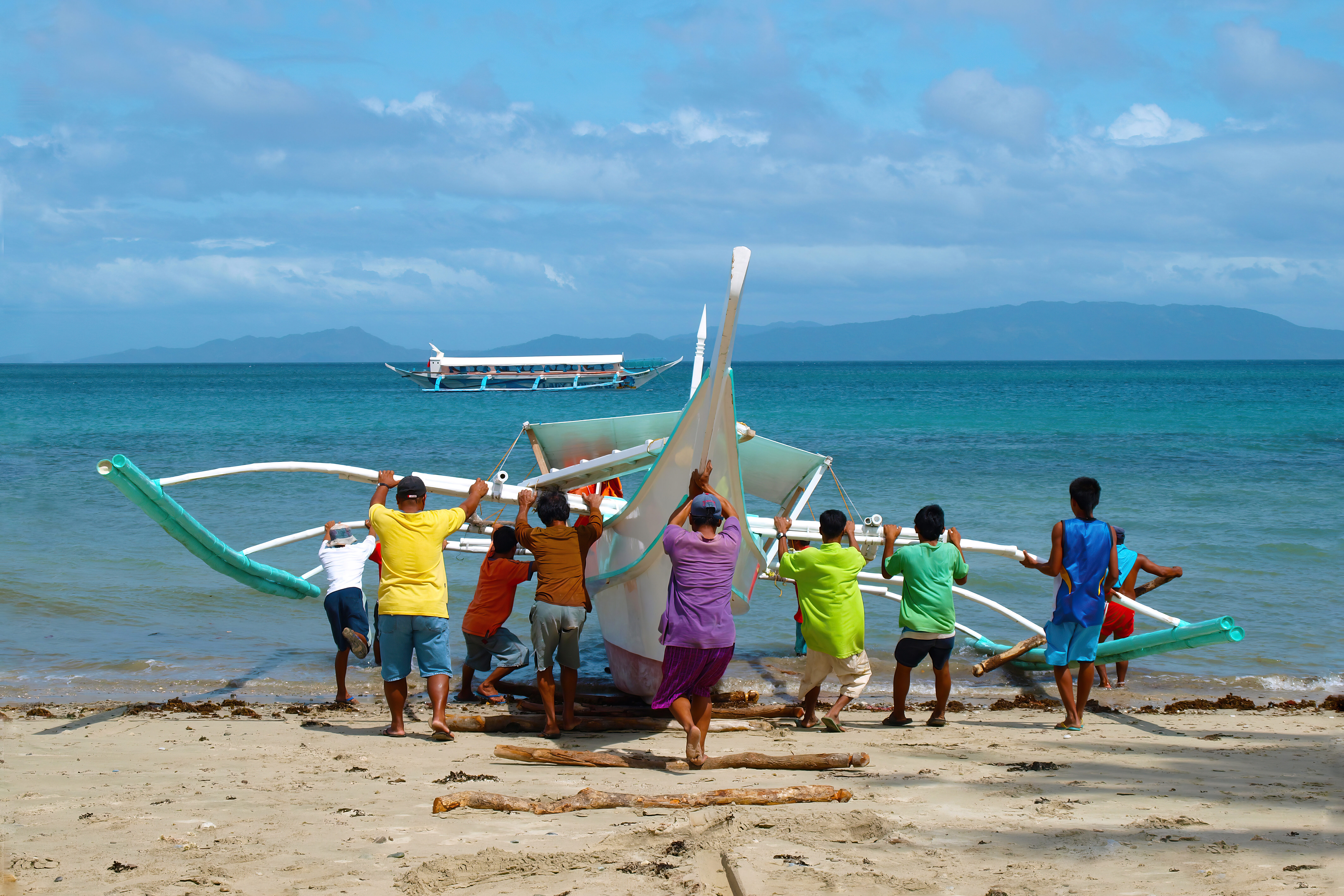 Lokala banca boot op de Filipijnen
