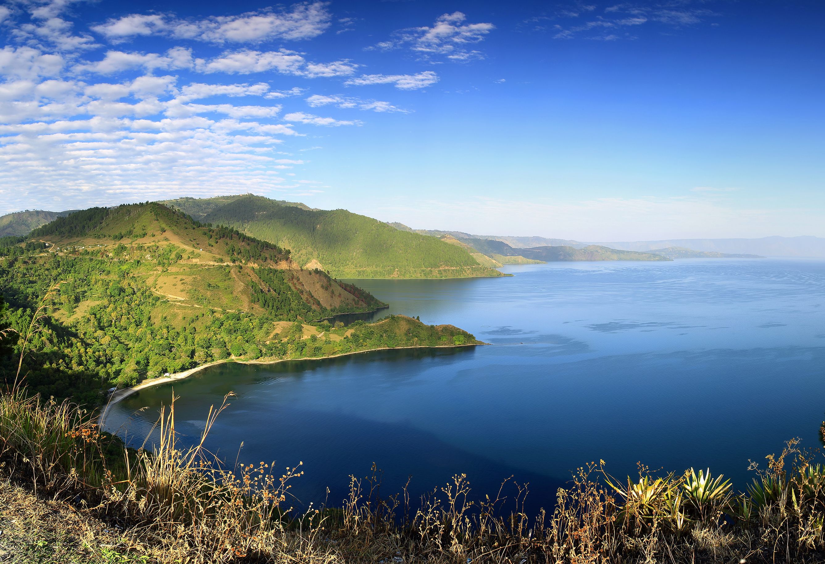 Indonesie Sumatra Tobameer Uitzicht