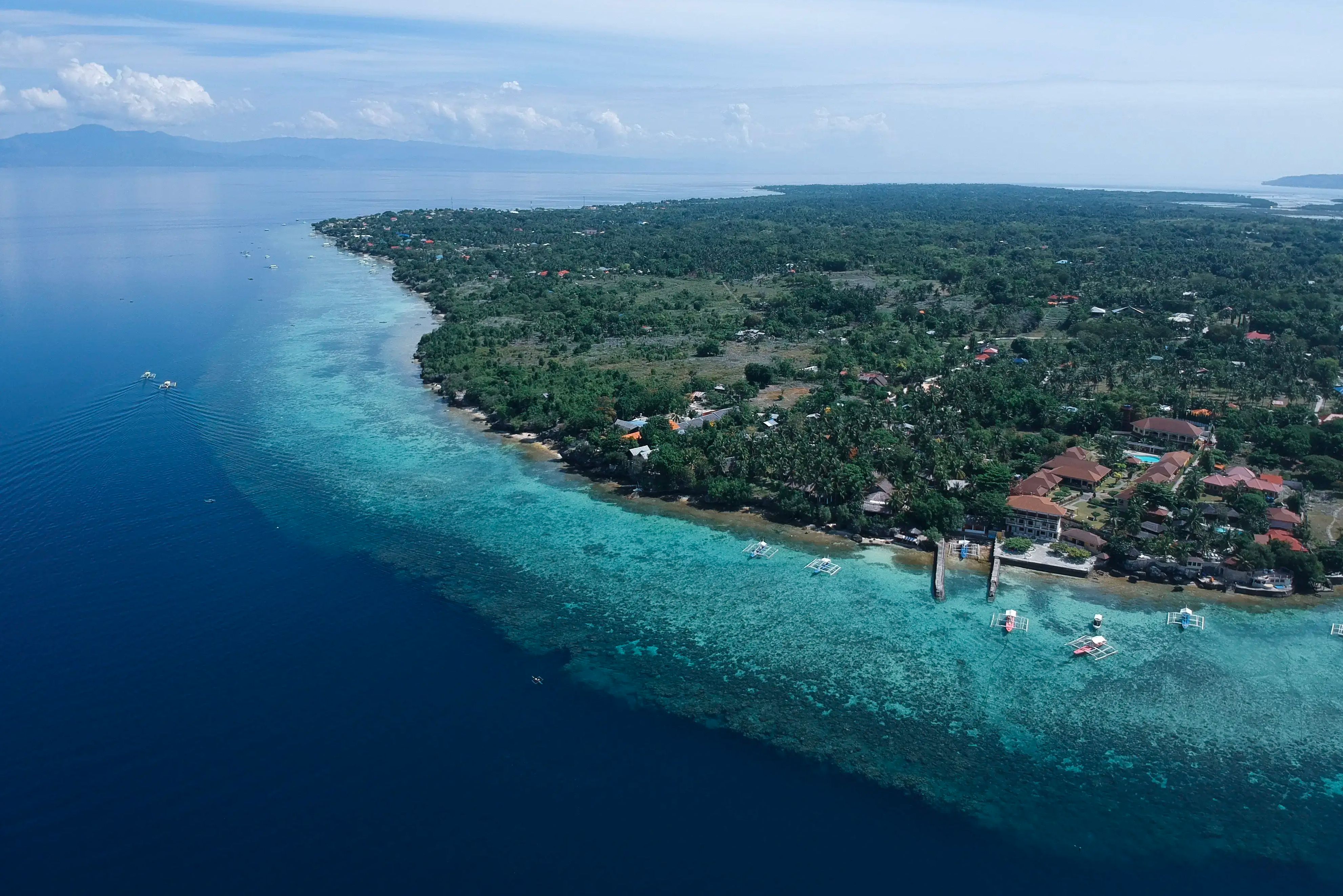 Filipijnen Moalboal Turtle Bay Dive Resort Omgeving