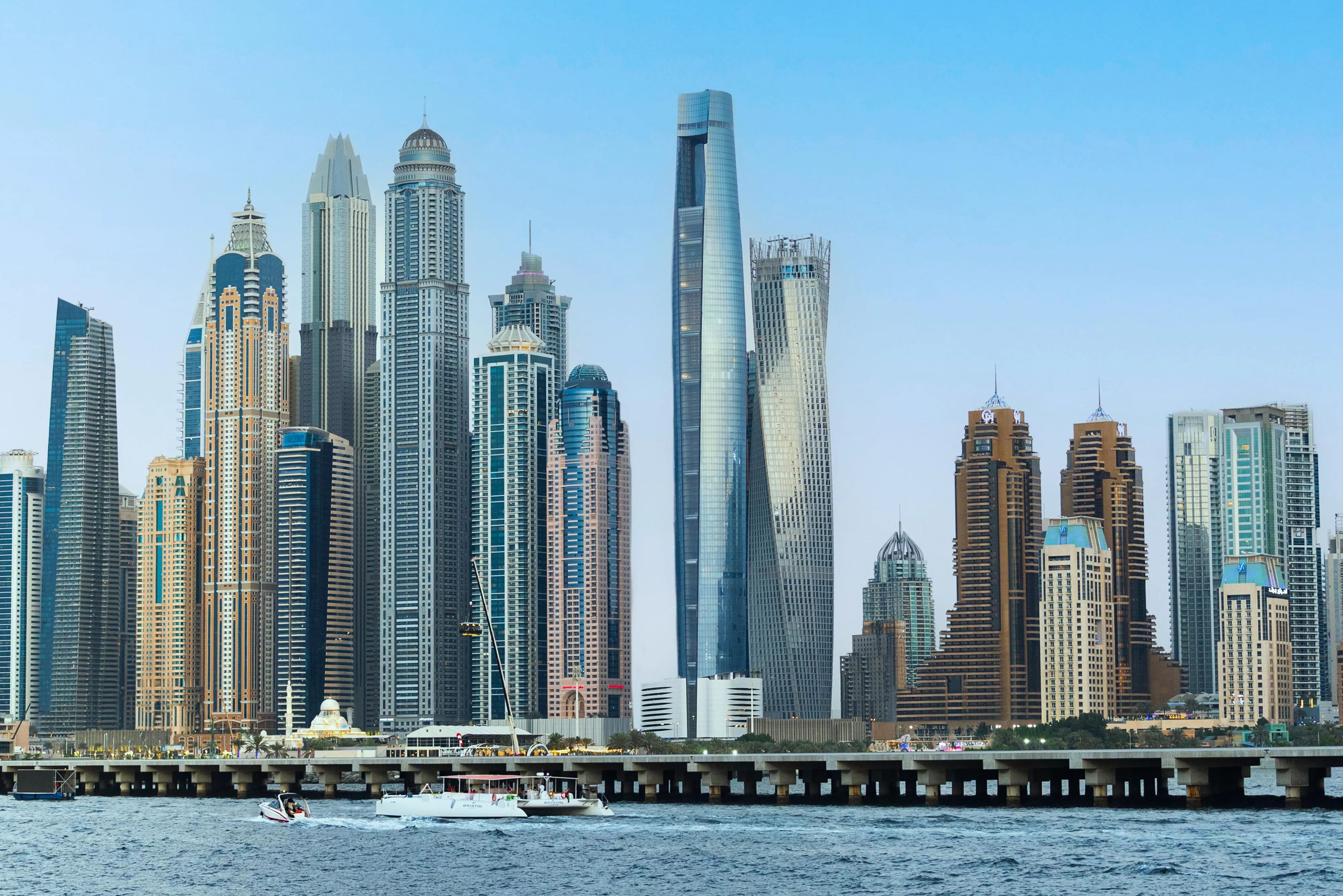 Emiraten Dubai Ciel Dubai Marina Skyline