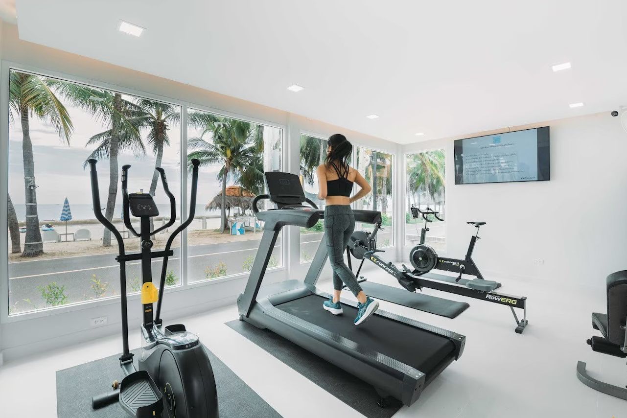 Gym van het Dolphin Bay Resort