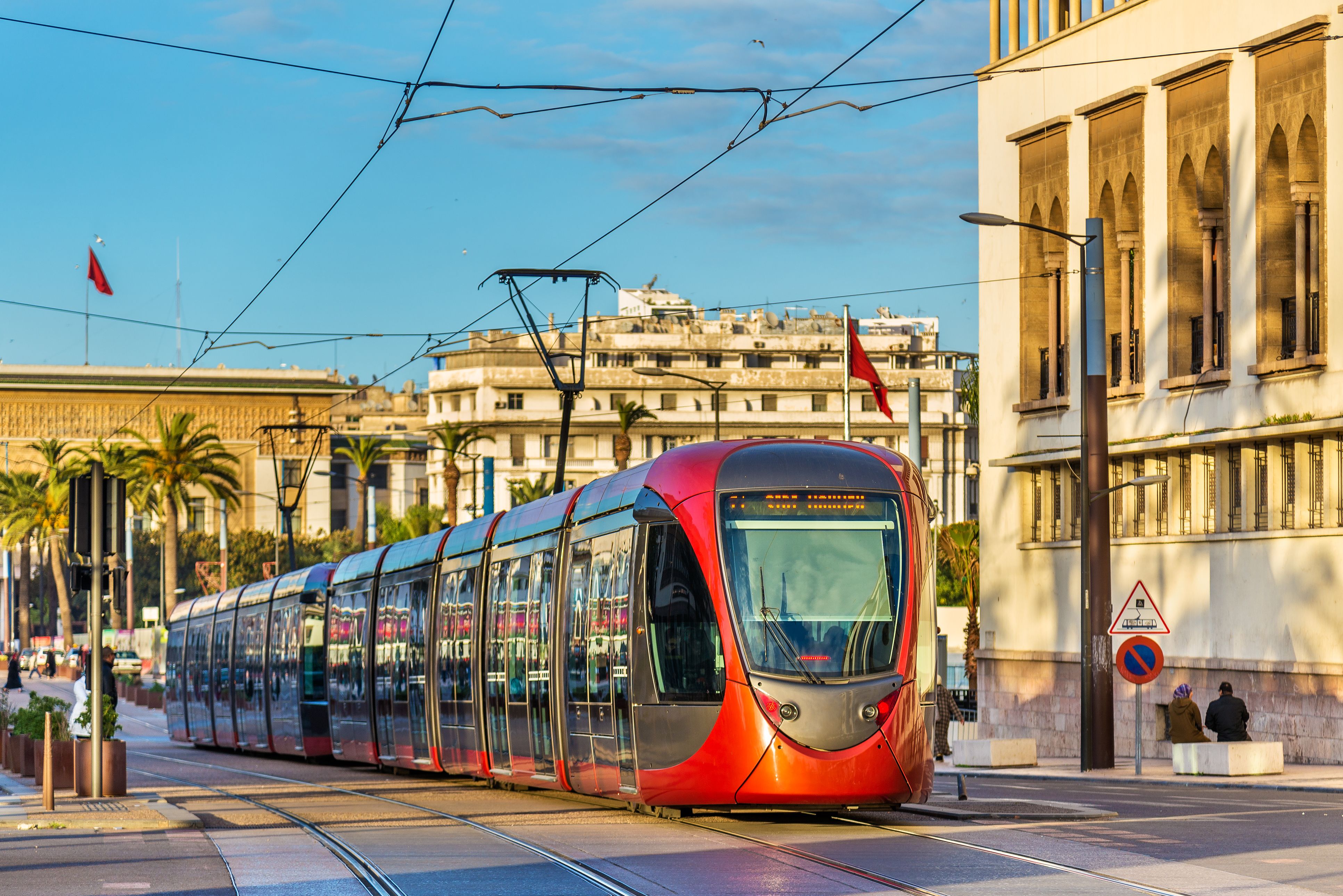 Tram door centrum Casablanca