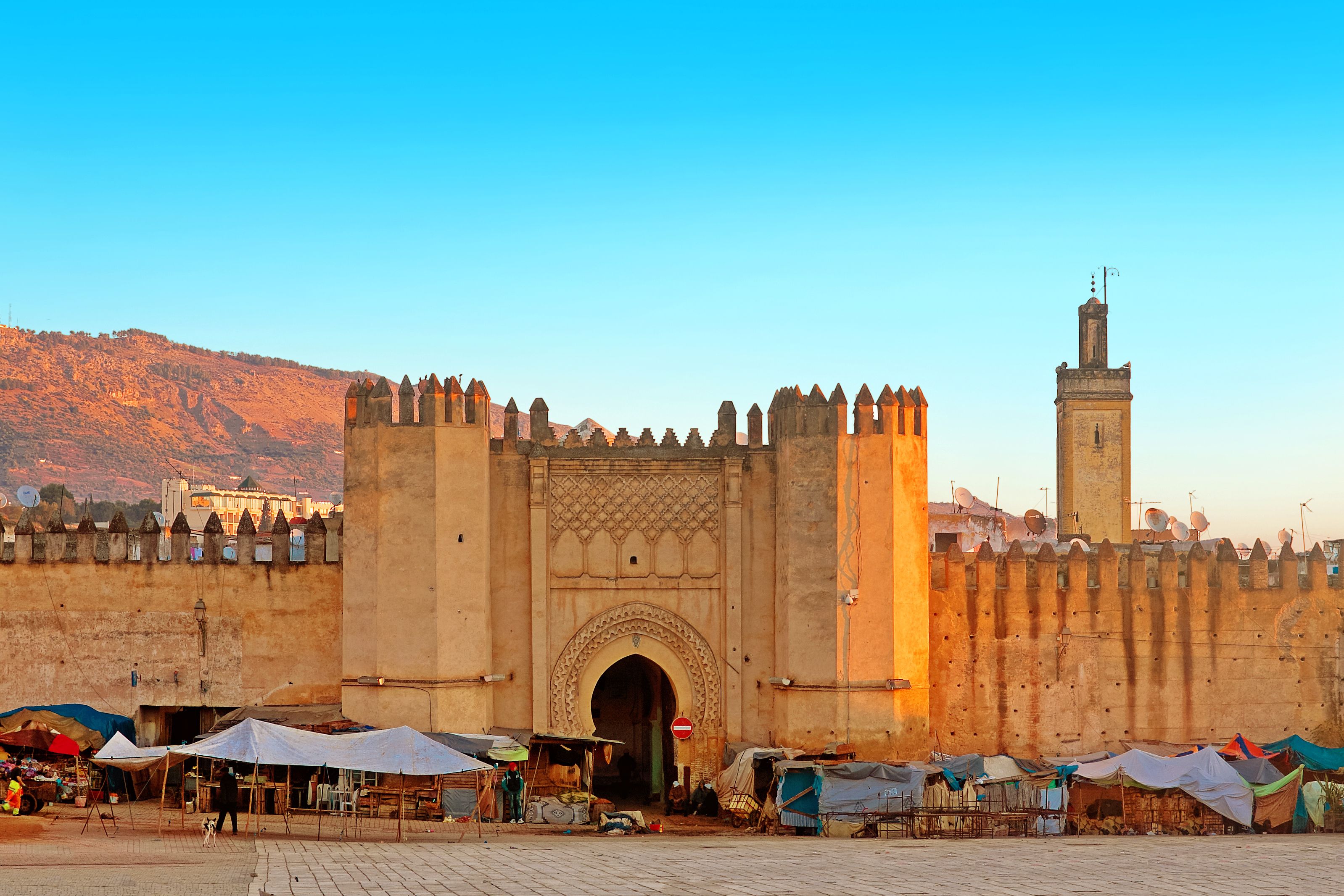 Poort naar de Medina in Fez